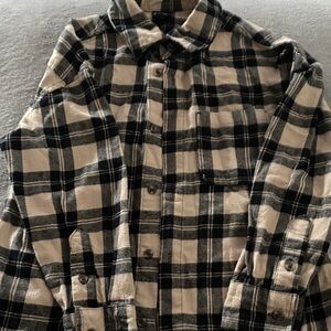 Plaid Button-Up Shirt